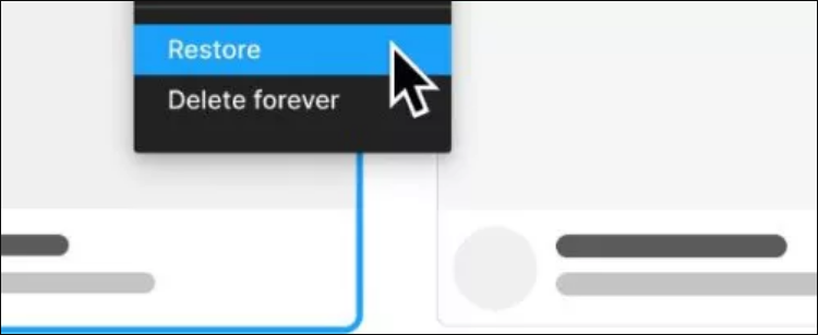 Figma 휴지통에서 삭제된 파일 복원하기